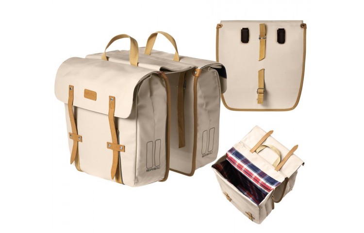 Double sacoche de porte bagage SlimFit Portland Collection BASIL | Veloactif